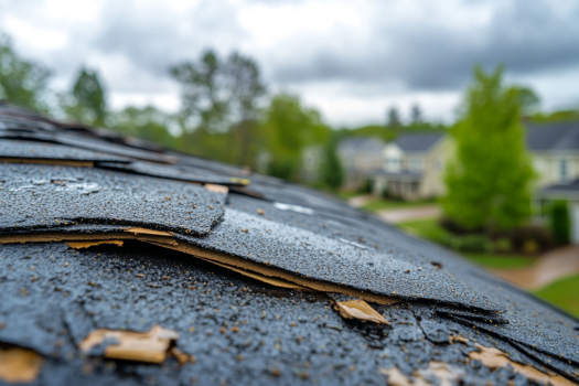 storm damaged roof